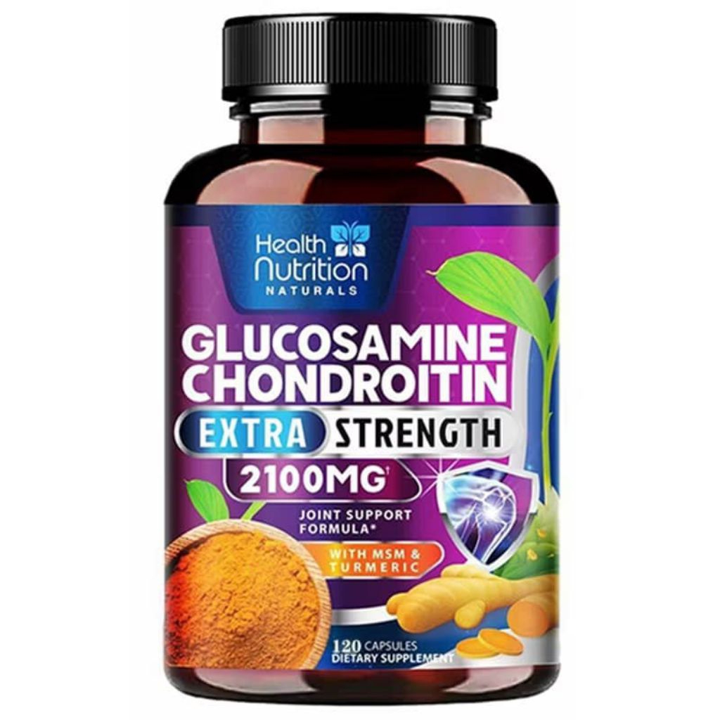 100% Original product.120 Capsule.Glucosamine Chondroitin Joint Support Supplement.Antioxidant Properties.Hh