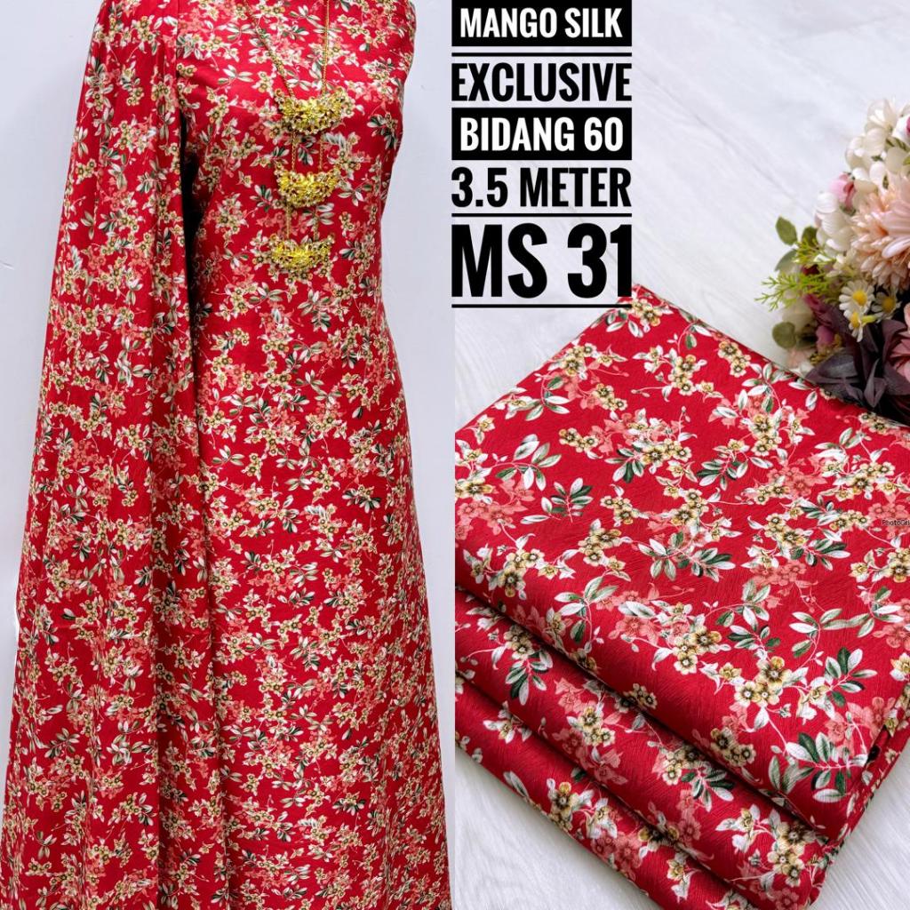 Mango Silk. Kain Murah, Kain Salesah, Kain Baru ,Kain Mango,Ready Stoke