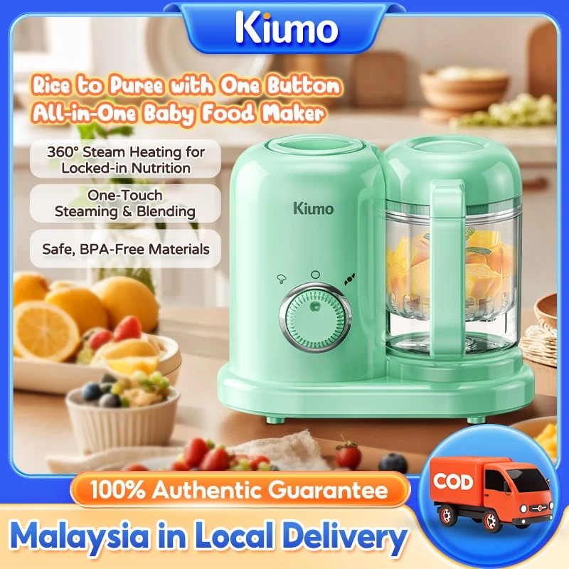 Kiumo Baby Food Processor blender baby Multifunction 4 in 1 Steam Grind Cook Steamer Food Mix Blender Maker Heatin