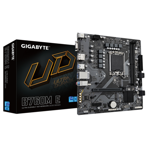 GIGABYTE B760M E DDR5 D5 1700 MOTHERBOARD COMBO PROCEESOR INTEL I3- 12100 / I5- 12400 /12400F /14400