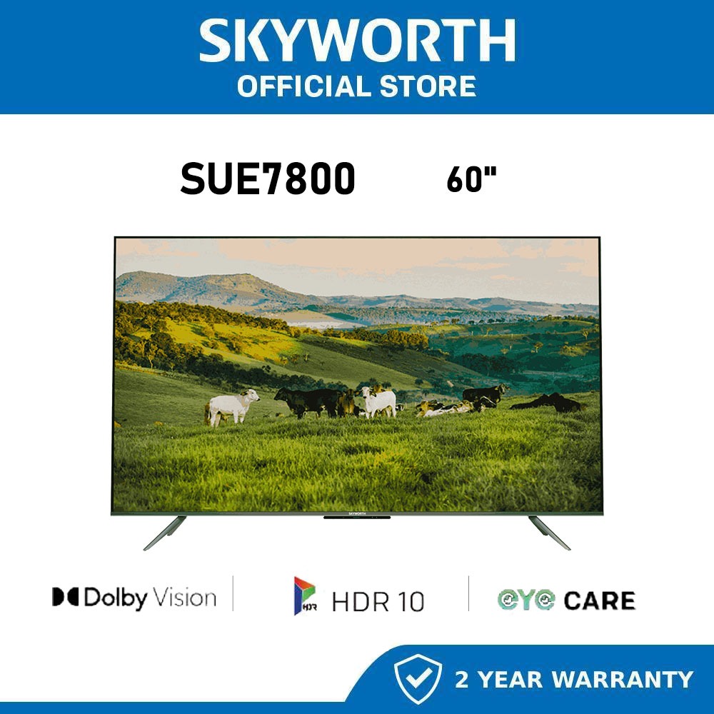 Skyworth 4K UHD Eye Care Series Google TV SUE7800 60"
