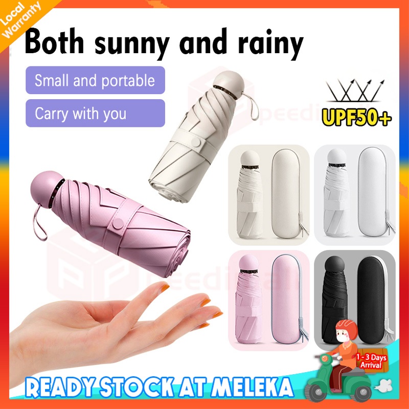 Mini UV Umbrella Foldable Umbrella Mini Portable Umbrella UV Protection Sun and Rain Hat Open Close Windproof Payung 雨伞