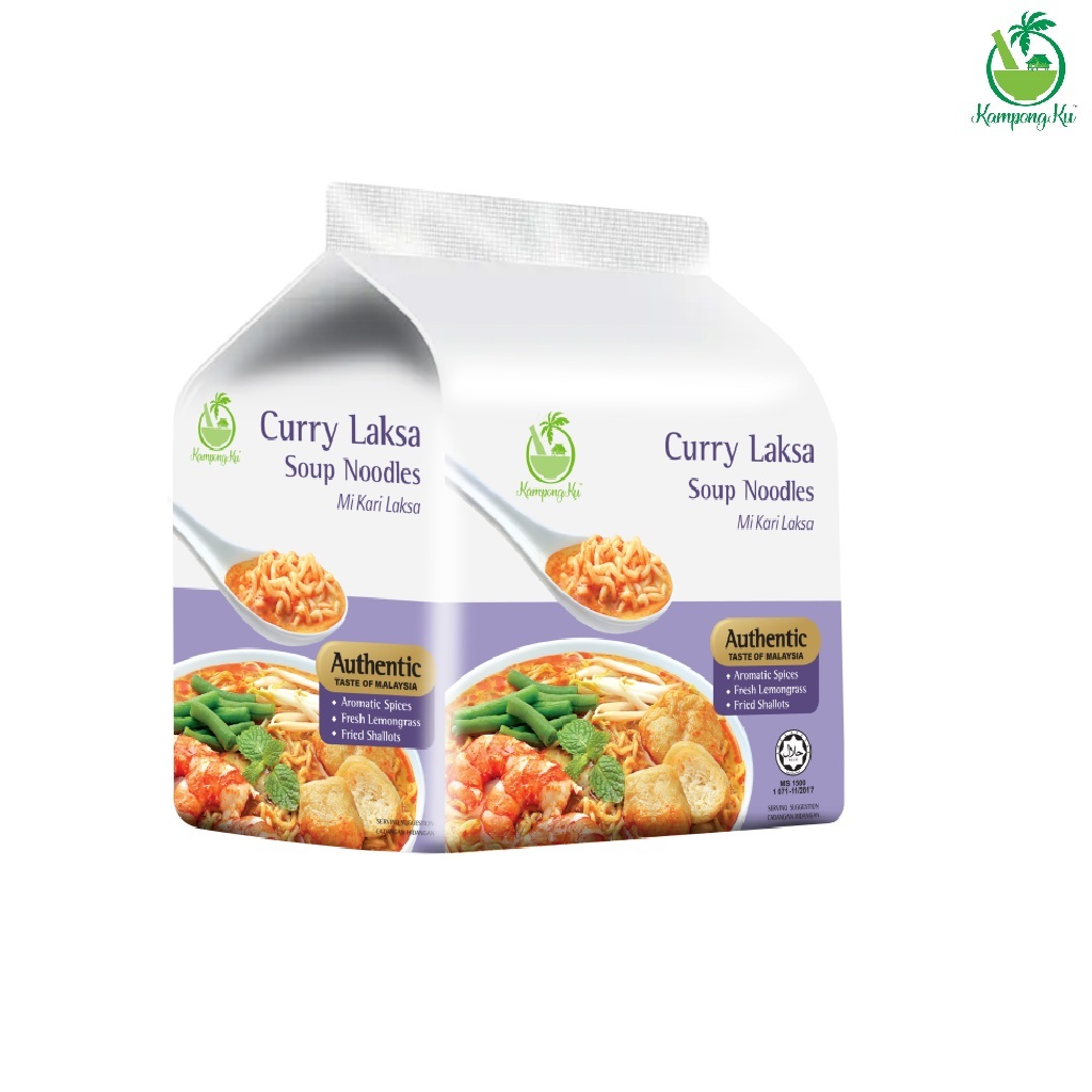 KAMPONGKU CURRY LAKSA SOUP NOODLES (4 packets x 120G)