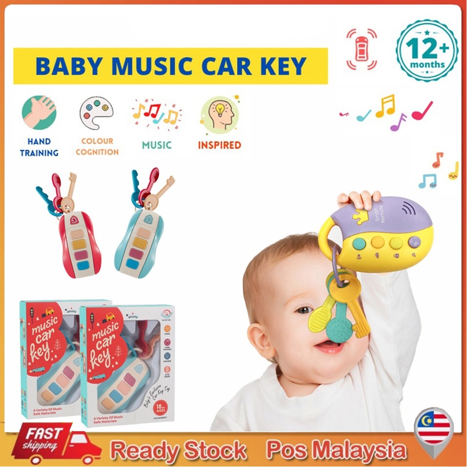 Baby Play Smart Remote Key Musical Pretend Car Toy Voices Education