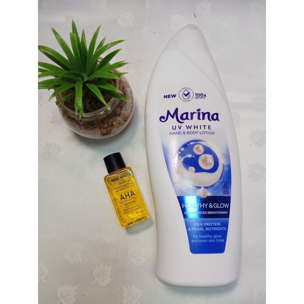 LOTION MARINA COMBO DENGAN BODY SERUM AHA/460ml