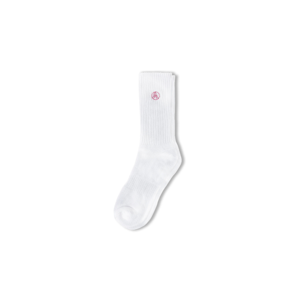 AGAINST LAB A LOGO SOCKS WHITE