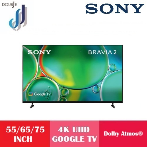 Sony 55/65/75 Inch BRAVIA 2 II  4K Smart Google TV K-55S20M2 / K-65S20M2 /  K-75S20M2