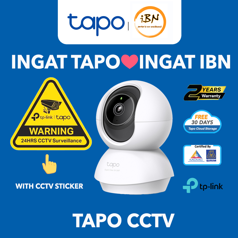 TP-Link Tapo C200 TC70 C230 C500 C210 C520WS WiFi Camera 360° Auto Tracking Night Vision Baby Monitor Sirim Malaysia@IBN