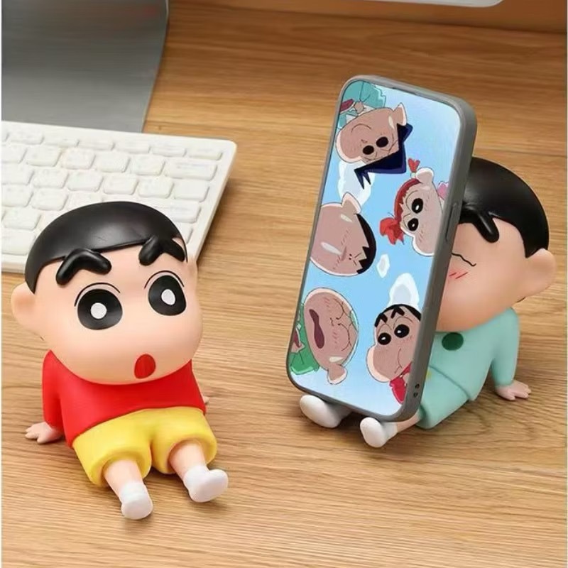 Shin-Chan Telefon Bimbit Berdiri Angka Anime Zaman Kanak-Kanak