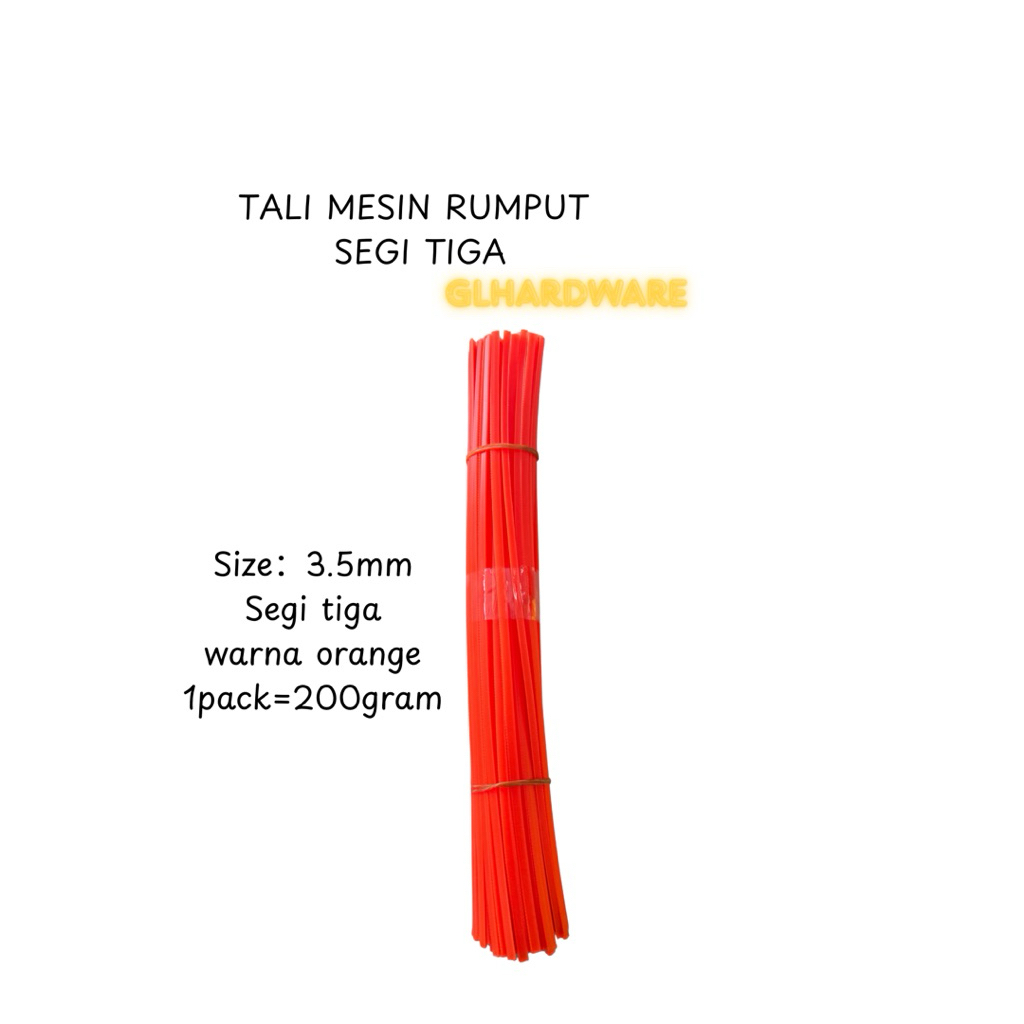 Tali Mesin Rumput Siap Potong/ 3.5mm /（200g）2.7mm (200g) /Tali Mesin Bergigi (100g) Tahan Lasak & Tajam