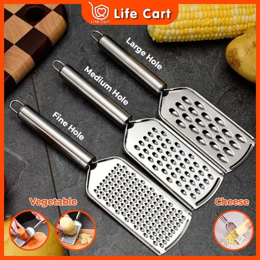 High Quality Kitchen Multipurpose Cheese Vegetable Ginger Garlic Stainless Steel Grater厨房多功能不锈钢刨丝器