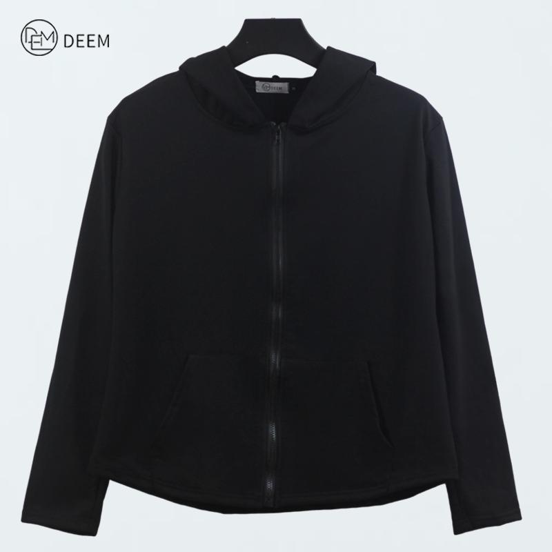 DEEM Oversized Long Sleeve Hoodie Perempuan Lengan Panjang Couple Outfits