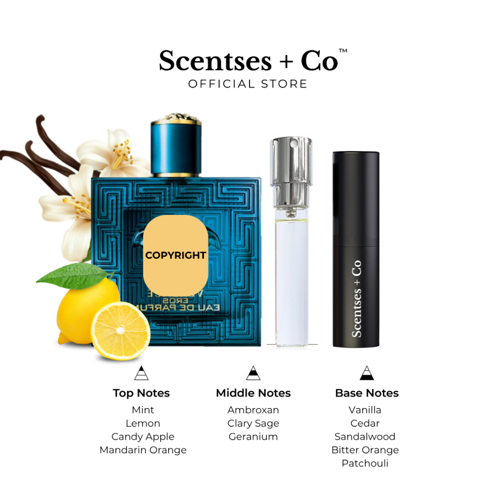 [Refill 8mL] Eros EDP/ Parfum/ Eros Energy/ Eros Flame/ Eros Pour Femme  | Original Perfume | Decant