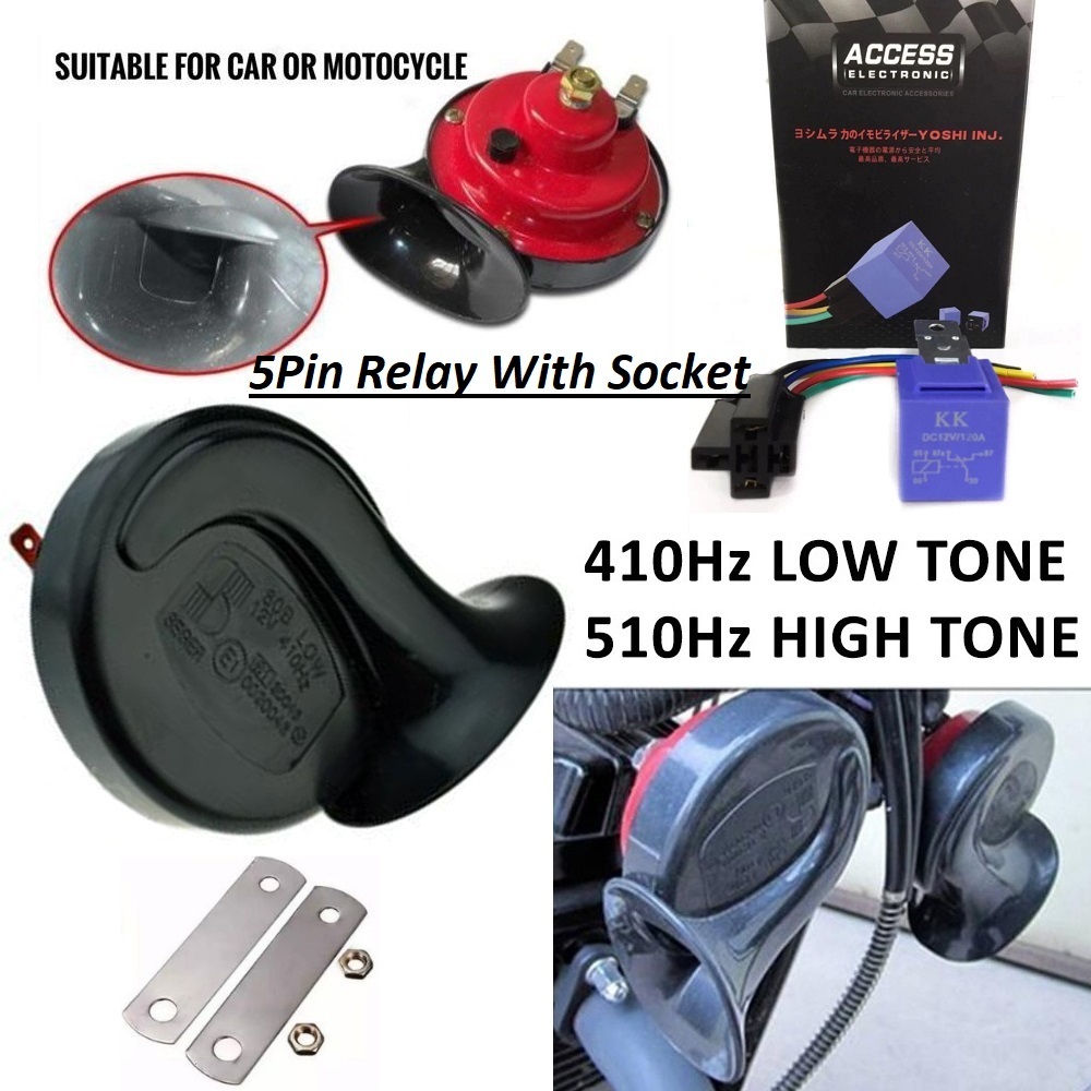 Car Loud Horn Type-R BM Horn Siput Hon Kereta Moto Bunyi Kuat Wira Kancil kelisa Myvi Saga BLM/FLX