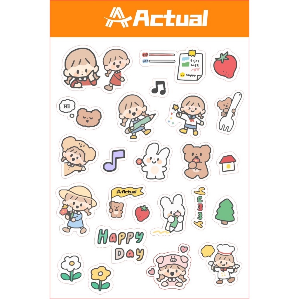 Shinkle Cartoon Stickers DIY Decorative Kawaii Stickers for Stationery Scrapbooking