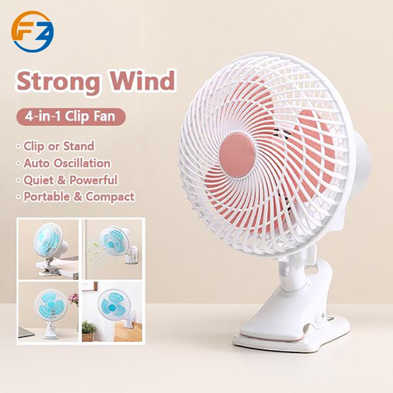 25W 180MM Portable Adjustable Clip Fan Table, Wall & Clip Fan Kipas Angin Kipas Dinding Kipas Meja