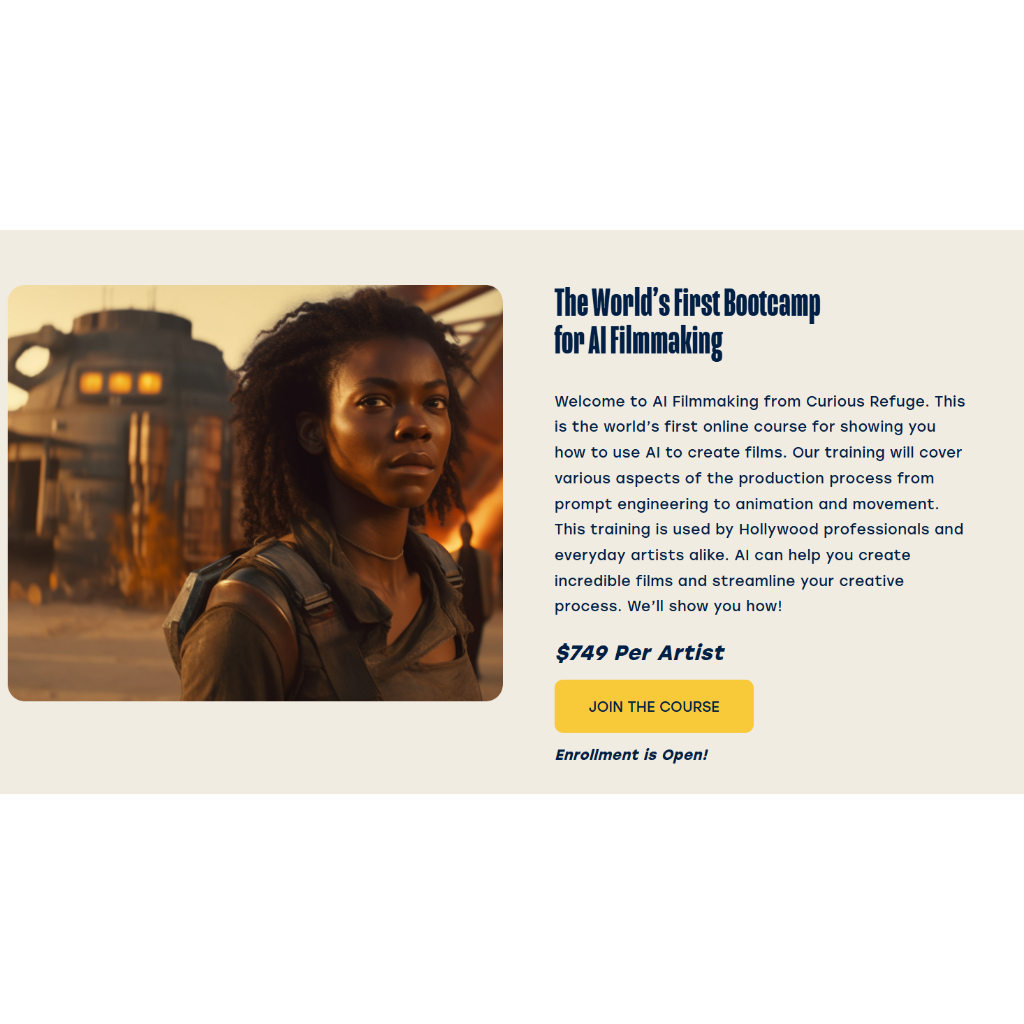 Make Ai Video Course - Curious Refuge - AI Filmmaking