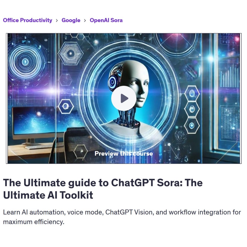 Make Ai Video Course - The Ultimate guide to ChatGPT Sora: The Ultimate AI Toolkit