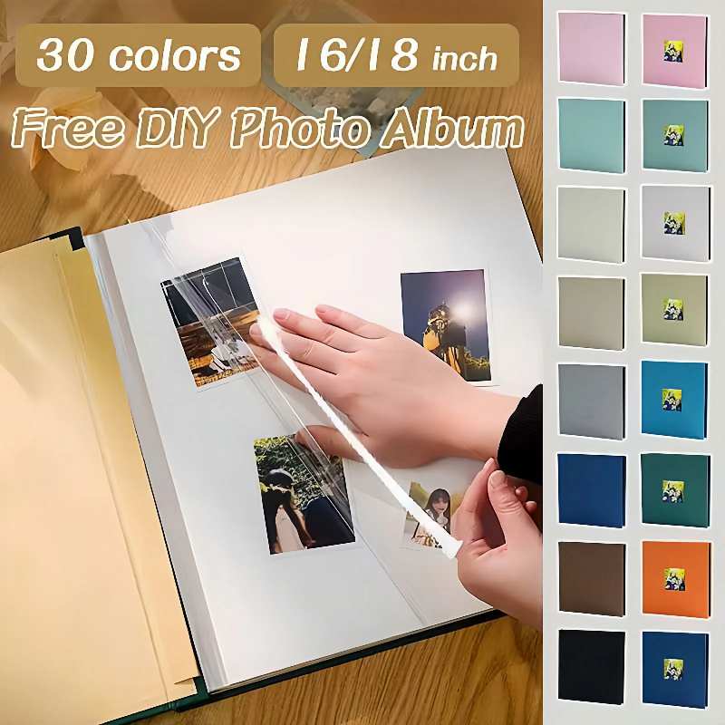 【Ready Stock】Self Adhesive Photo Album DIY Scrapbook 相册 20 Sheets /40 Pages Family Photobook Album Birthday Gift