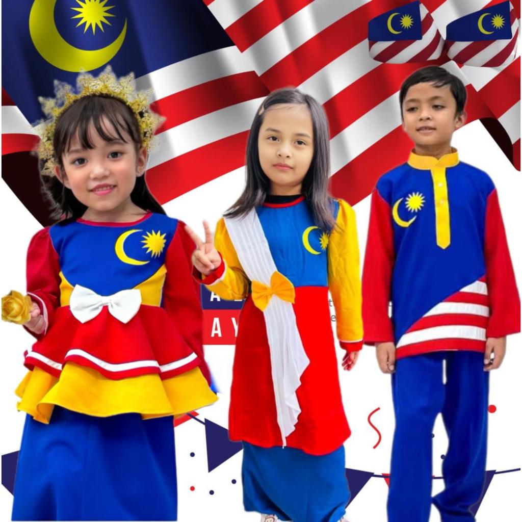 BAJU MARDEKA GIRLS & BOY, KEBAYA PRINTED MERDEKA, TELOK BELANGA MERDEKA, DRESS MERDEKA 2025
