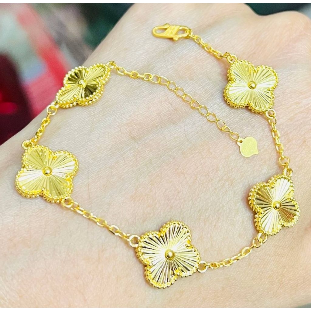 PUT3GOLD RANTAI TANGAN BUNGA CVR & VL GRED 916