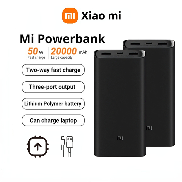 Xiaomi Mobile Power Bank 30000mAh 50W Home and Travel Mobile Power Bank Suitable for Laptops Equipped with Type-C USB