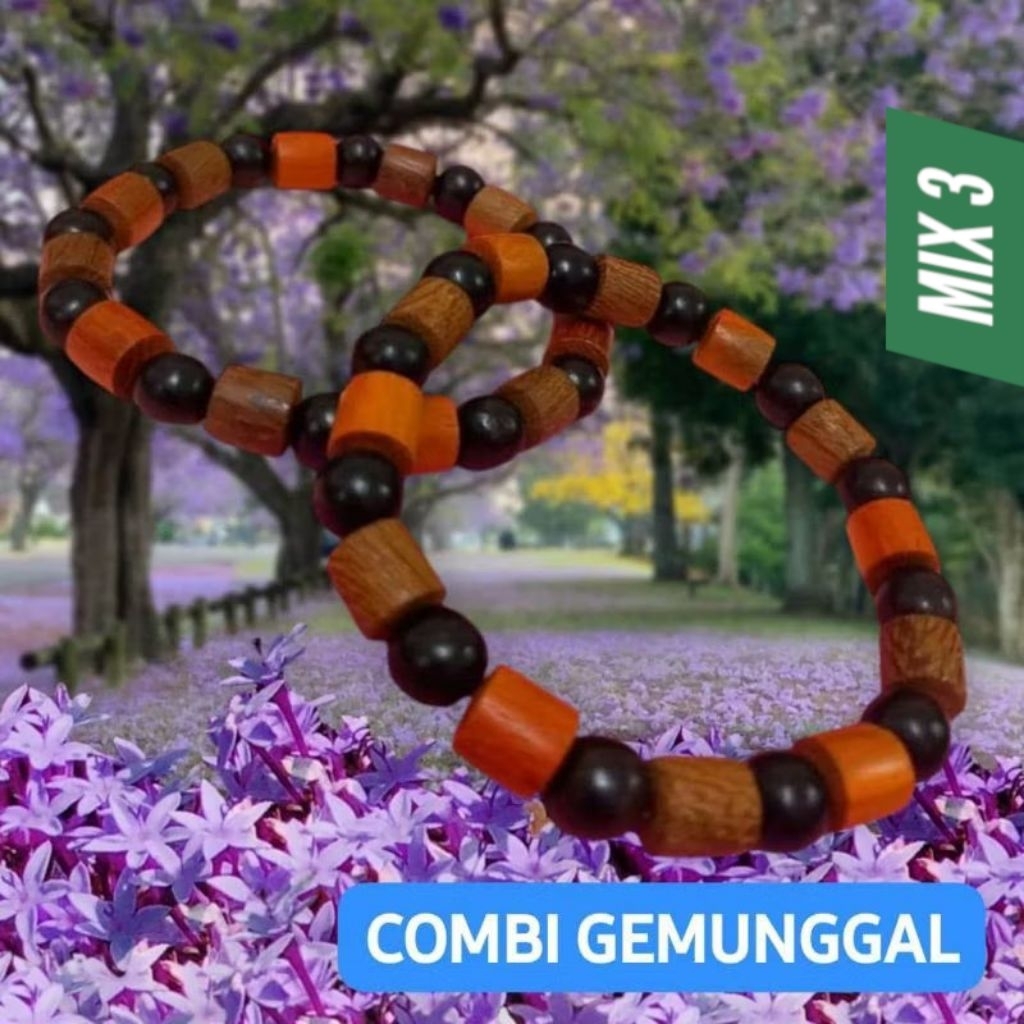 GELANG MIX 3, GEMUNGGAL (Pemudah Jodoh) 8mm