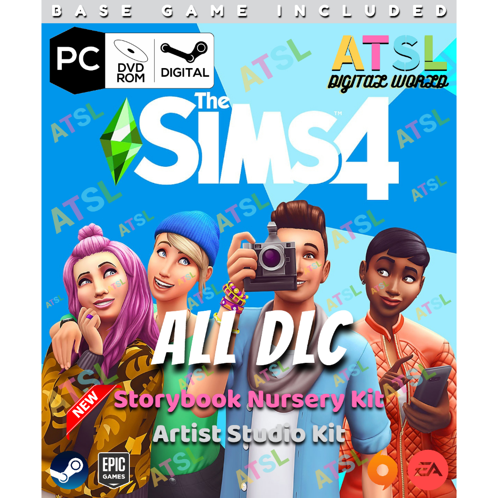 The Sims 4 ALL DLC ONLINE + Artist Studio & Storybook Nursery [EA / STEAM / EPIC][ALL EXPANSION + GAME + STUFF + KITS]