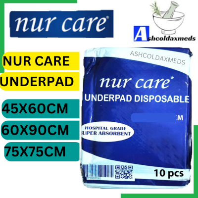 Nur Care Underpad 75X75CM, 60X90CM, 45X60CM