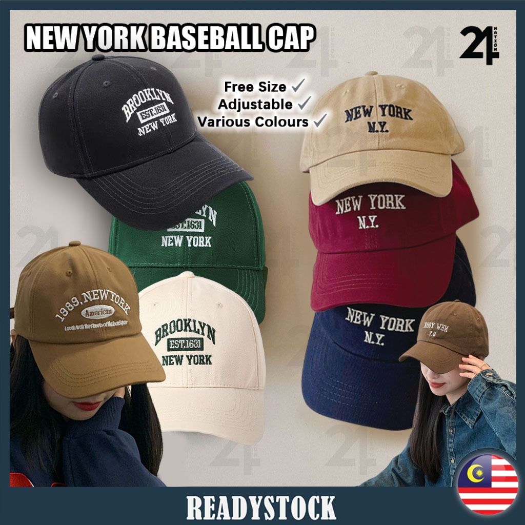 (Readystock) NEW YORK Baseball Cap Couple Men and Women Fashion Hip Hop Korean Hat Cap Topi Unisex 纽约棒球帽/鸭舌帽