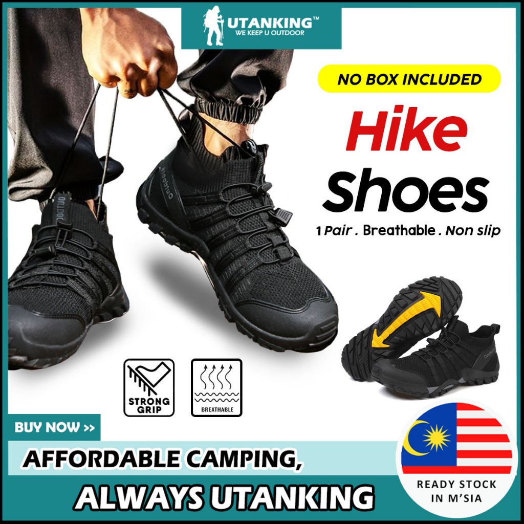 UtanKing™ Outdoor Hike Shoes Anti-Slip Trekking Mountain Climbing Shoe Camping Gunung Kasut Hiking