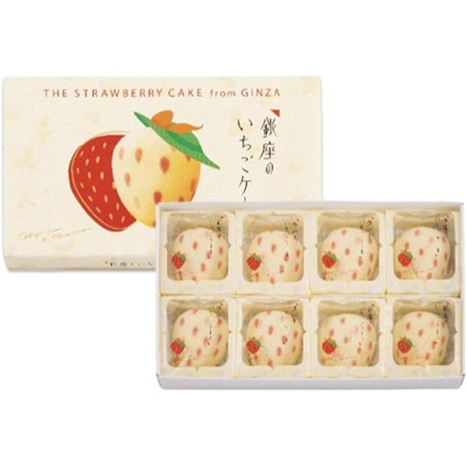 Direct from Japan Ginza Strawberry Cake Tokyo Banana 4pcs / 8pcs/4pcs×3 Souvenir