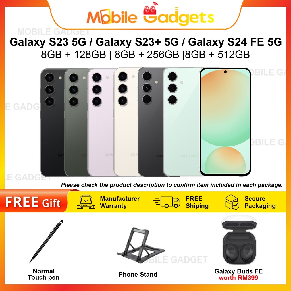 Samsung Galaxy S23 5G / Galaxy S23+ 5G / Galaxy S24 FE | Original Malaysia New Set