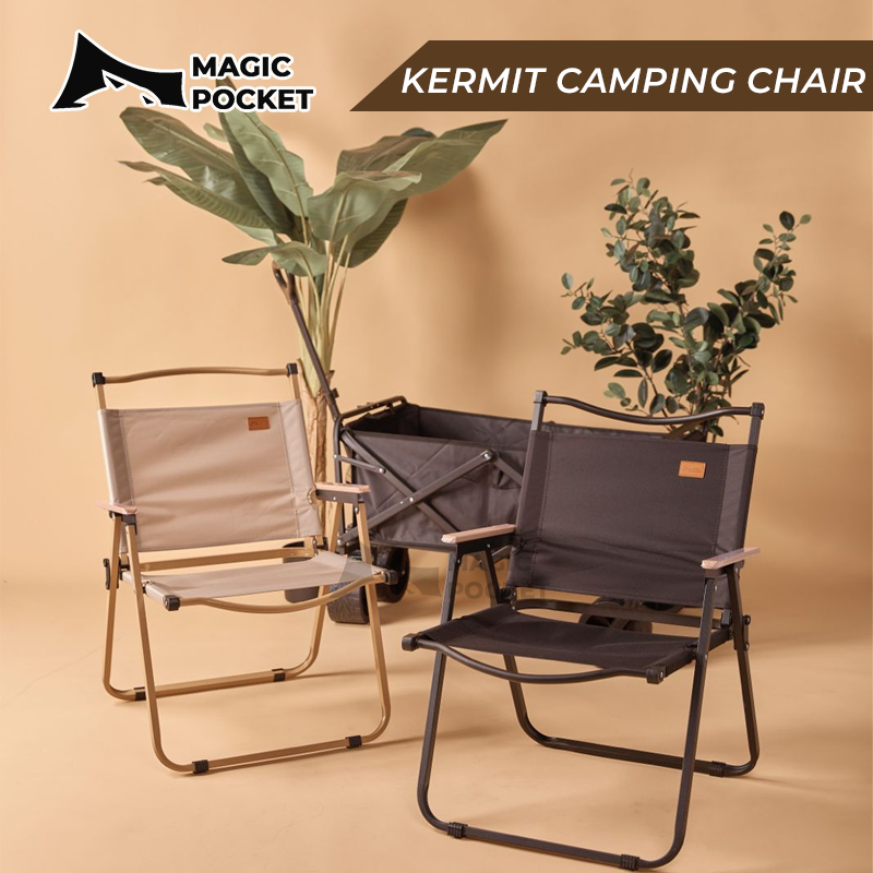 Magic Pocket Kermit camping chair foldable kerusi lipat healing lightweight portable outdoor picnic camping chair