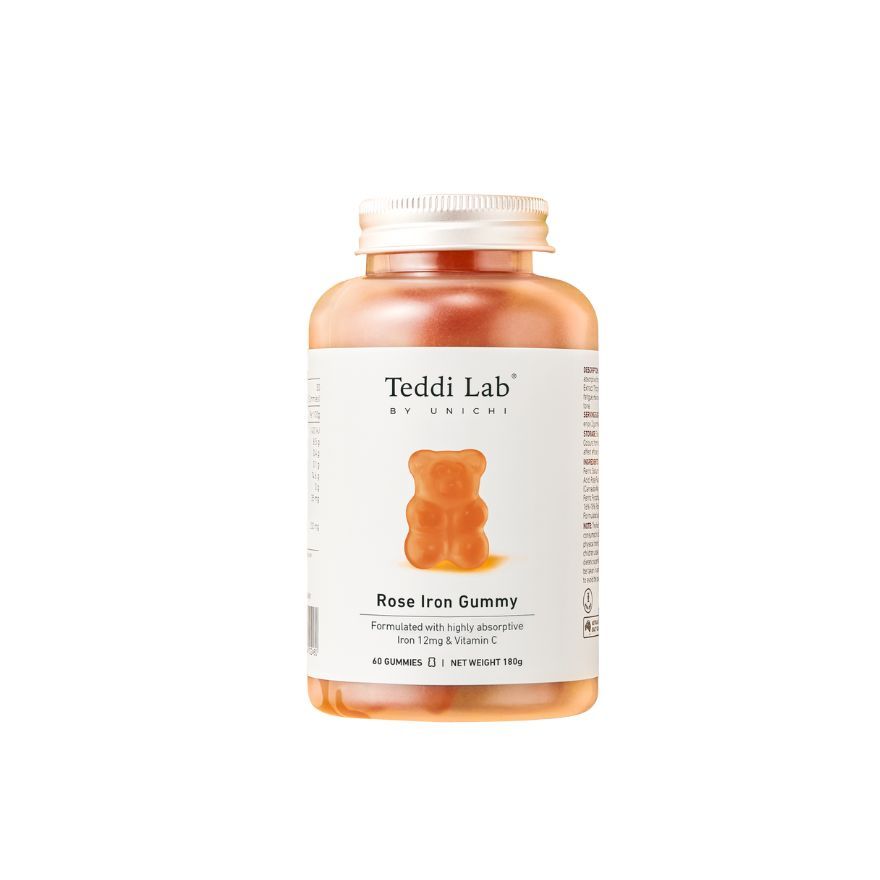 Unichi Teddi Lab Hair Boost / Immune Defence / Rose Iron / Collagen / Nicotinamide Gummy 180g Hair G