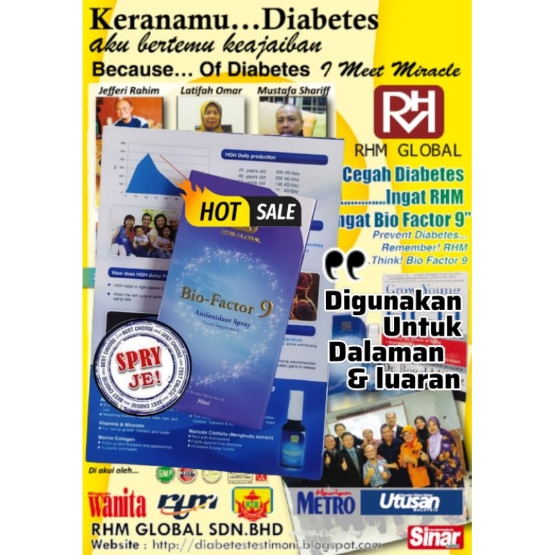 Bio Factor 9 Alternatif Luka Diabetes Dan Luka-luka Yang Lain Sejak 2010