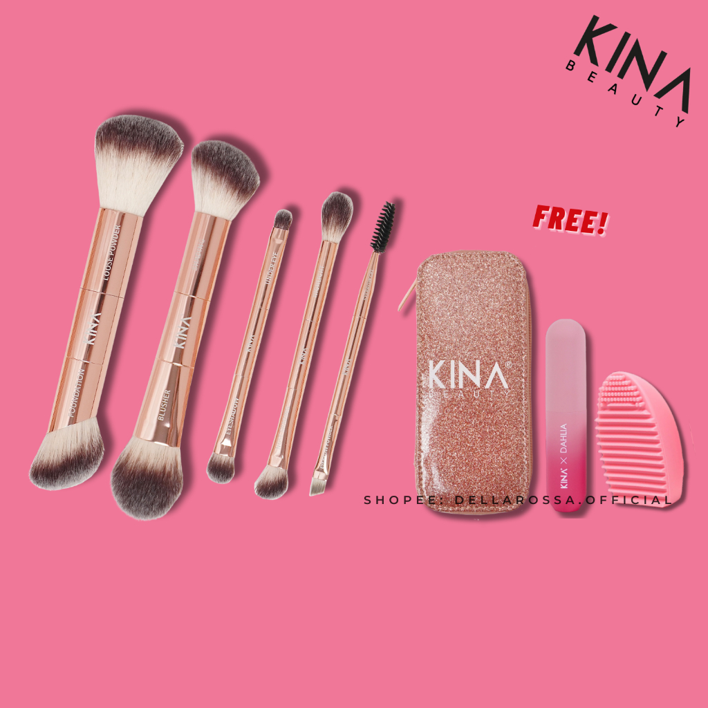 Kina Beauty Mini Brush Set Original HQ Ready Stock