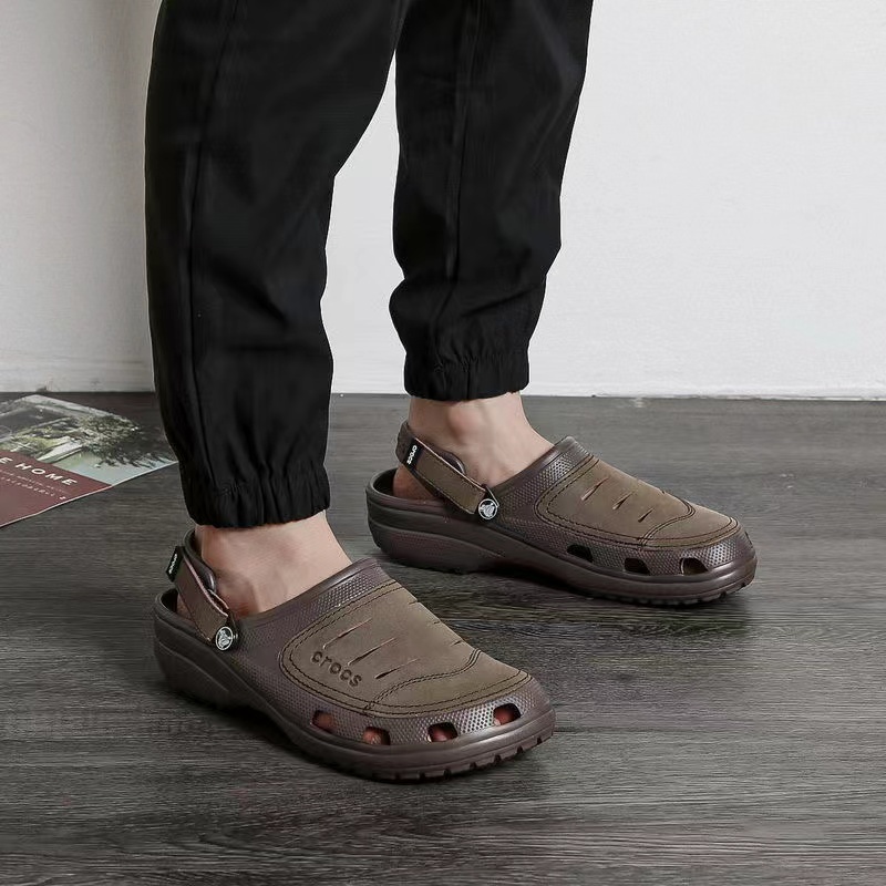 Crocs Yukon M7-M11/40-44/Crocodile Leather Sandals/Crocodile Leather Yukata/Crocodile Leather Sandals