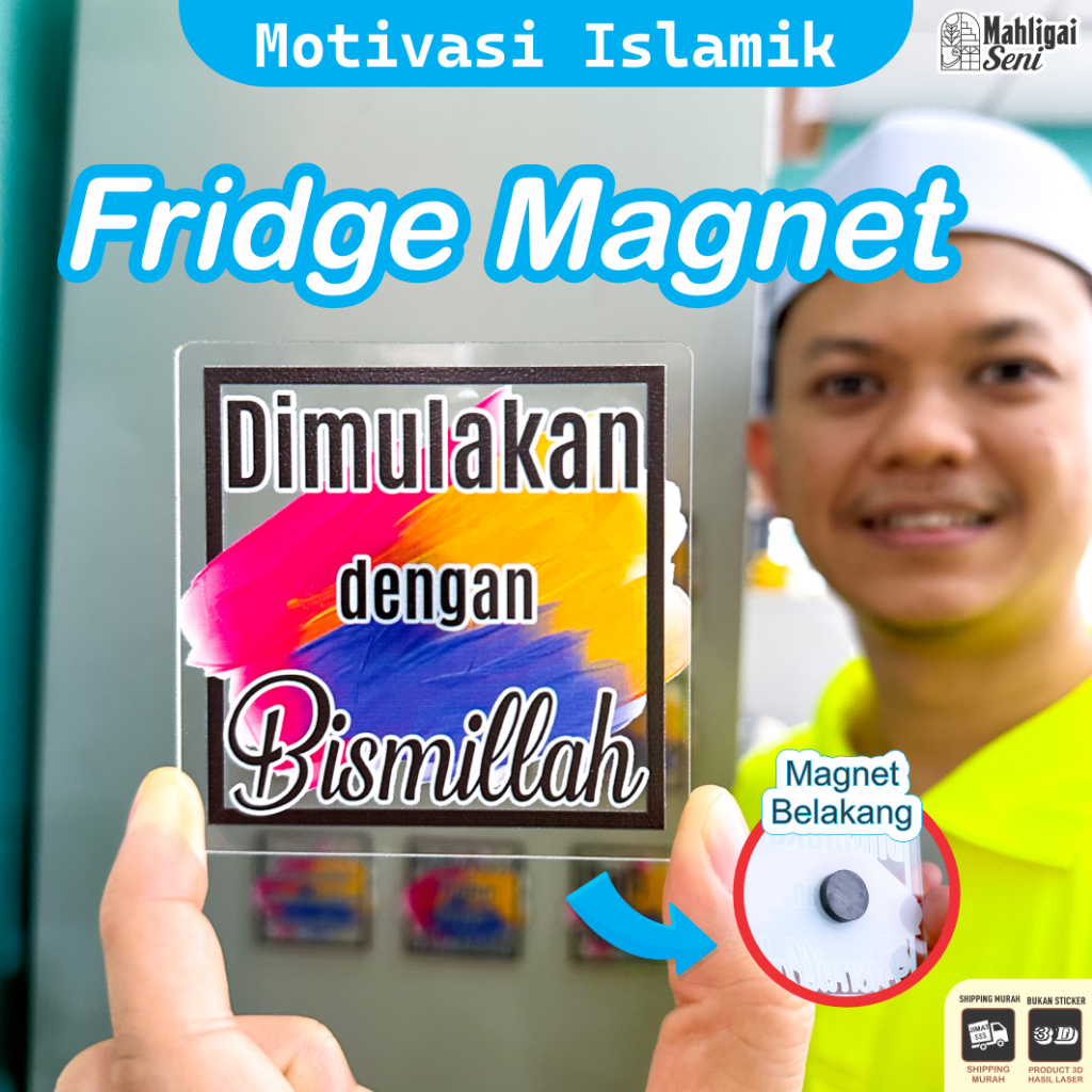 Motivasi Islamik Fridge Magnet Souvenir Gift Semangat