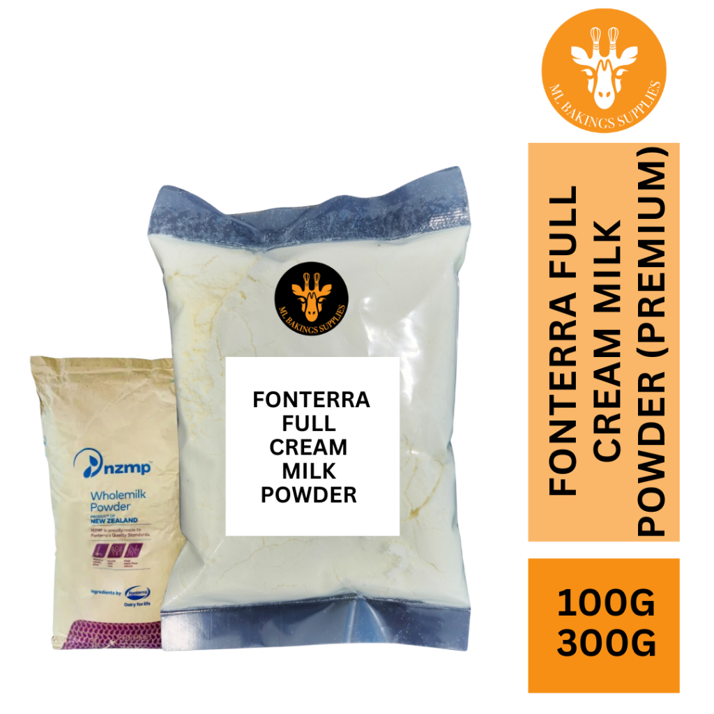 Fonterra Full Cream Milk Powder (New Zealand)/Susu Tepung-Premium (100g/300g