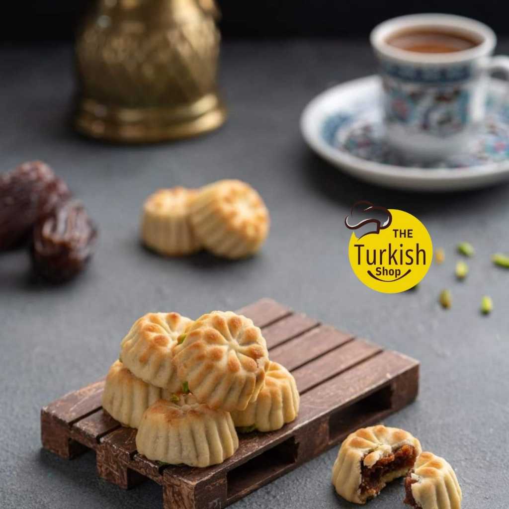 Premium Maamoul - Date-Filled Cookies - Date-Filled Delight - Dates Mooncake - Premium Mooncake