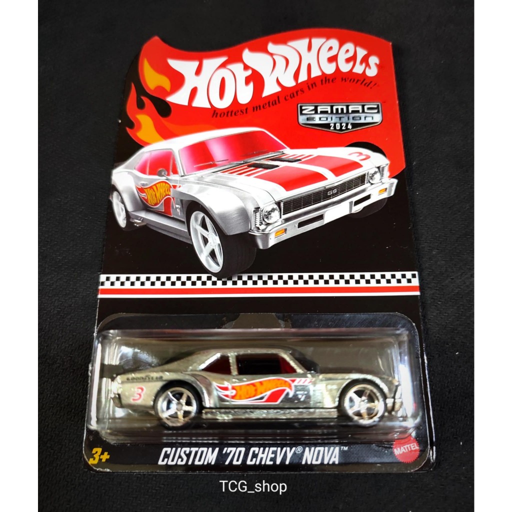 Hotwheels Custom 70 Chevy Nova (2024 Zamac Edition) (Free Proctector)