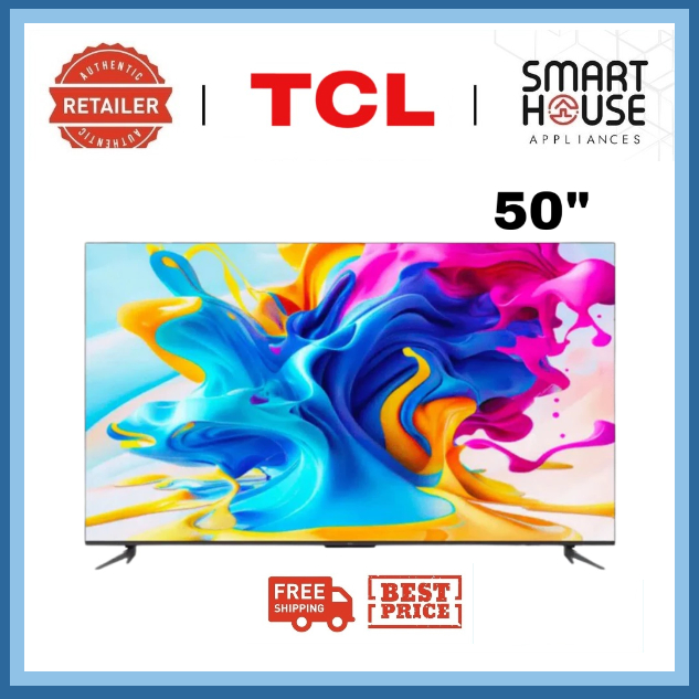 FREE SHIPPING !! TCL C645 50 inch QLED Google TV 50C645