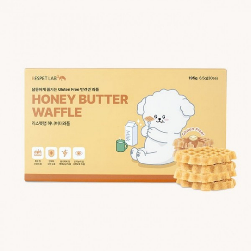 READY STOCK Respet Lab Honey Butter Waffle for dogs (individual packaging) low allergic | Glueten free| human-grade