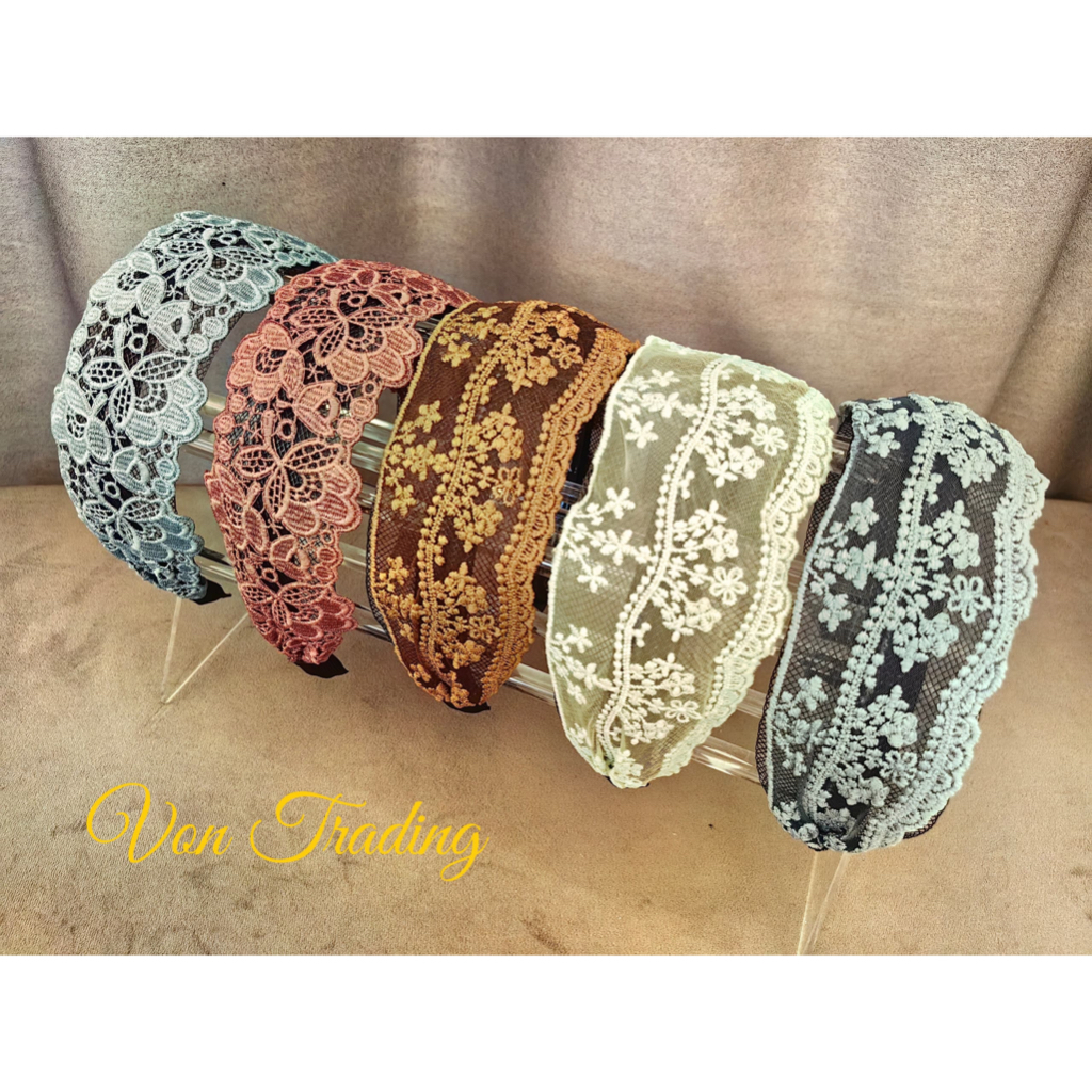 Korea Elegant High Quality Lace Hairbands (Ready Stock) 韩国优雅高品质蕾丝发箍（现货）