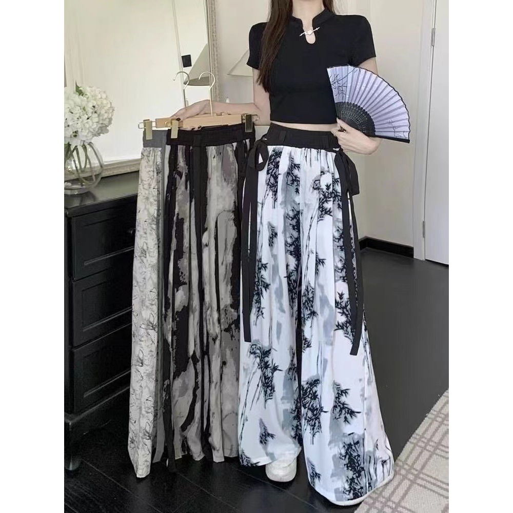 Ready Stock Ice silkCelana perempuan panjang wanita seluar celana panjang wanita women pants palazo 7J