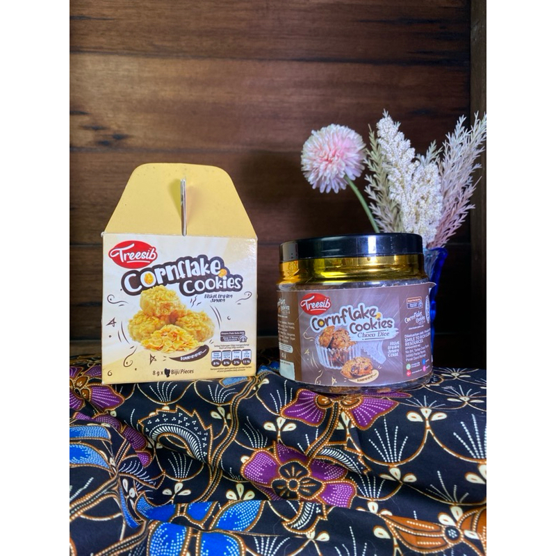 [COMBO Double Cookies] Biskut Cornflakes Coklat & Biskut Buah Pinggang