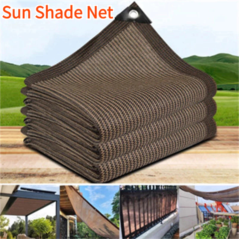 Sun Shade Net Outdoor Anti-UV Sunshade Shading Net Outdoor Swimmin Pool Garden Farm Jaring Hitam