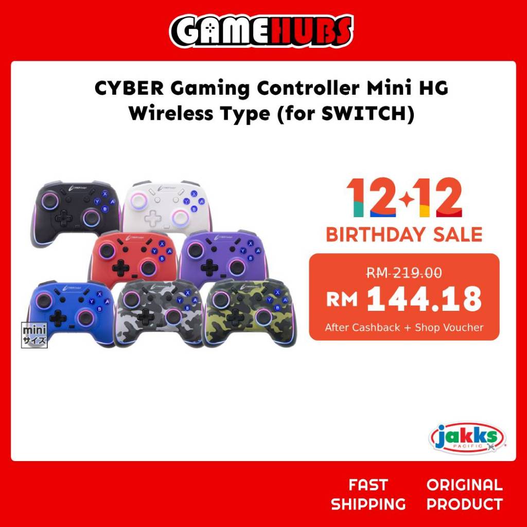 CYBER Gaming Controller Mini HG Wireless Type (for SWITCH)