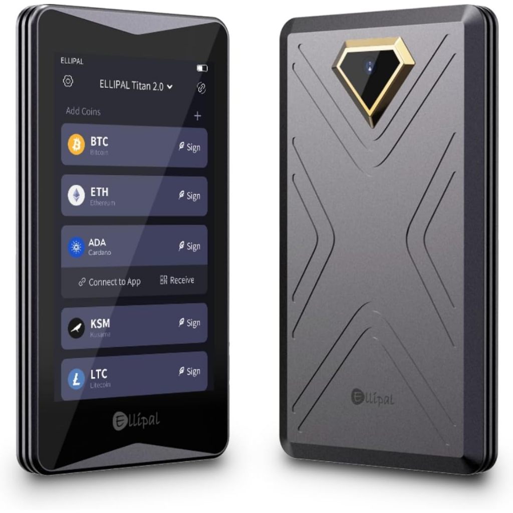 ELLIPAL Titan 2.0 Crypto Cold Wallet, Hardware Wallet, 100% Offline, Air-gapped